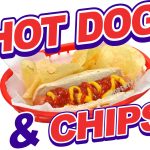 Hot dog and chips.